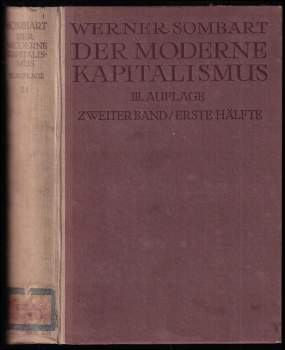 Der Moderne Kapitalismus - Zweiter Band - Erste hälfte