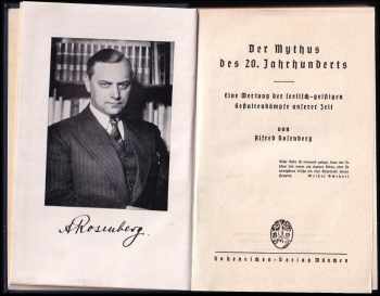 Alfred Rosenberg: Der Mythus des 20. Jahrhunderts