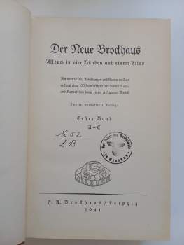 Der Neue Brockhaus - Allbuch in vier Bänden und einem Atlas