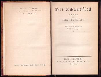Ludwig Anzengruber: Der Schandfleck