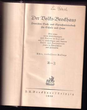 Der Volks-Brockhaus A - Z.