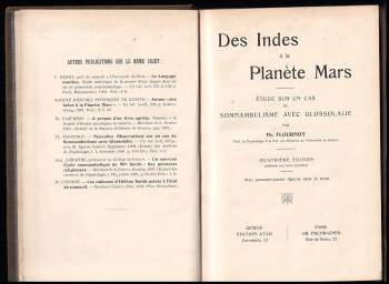 Théodore Flournoy: Des Indes á La Planéte Mars