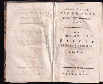Marcus Tullius Cicero: Des Markus Tullius Cicero Philosophische Werke - Sechster Theil Marci Tullii