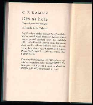 Charles-Ferdinand Ramuz: Děs na hoře