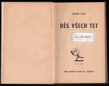 Eduard Fiker: Děs všech tet
