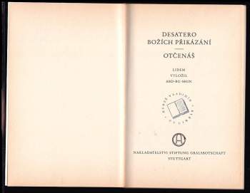 Abd-ru-shin: Desatero Božích přikázání ; Otčenáš