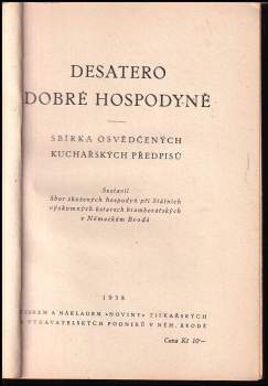 Desatero dobré hospodyně