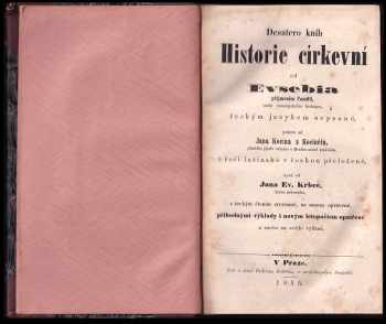 Eusebios z Caesareje: Desatero knih Historie církevní