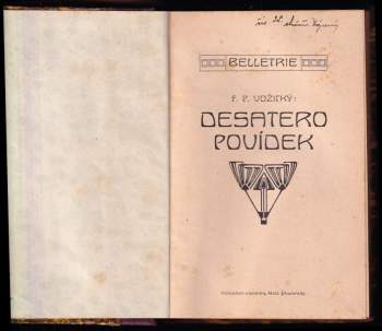 F. P Vožický: Desatero povídek