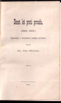 Jan Herben: Deset let proti proudu (1886-1896)