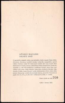 Sōseki Natsume: Deset snů