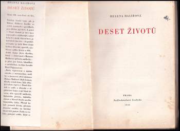 Helena Malířová: Deset životů