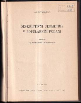 A. J Ostrovskij: Deskriptivní geometrie - podání