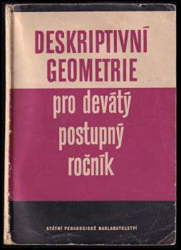 Deskriptivní geometrie pro devátý postupný ročník