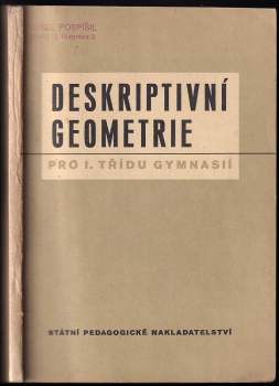Deskriptivní geometrie pro I. třídu gymnasií