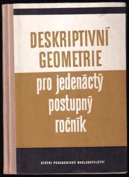 Deskriptivní geometrie pro jedenáctý postupný ročník