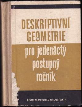Deskriptivní geometrie pro jedenáctý ročník všeobecně vzdělávacích škol