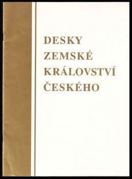 Desky zemské království českého