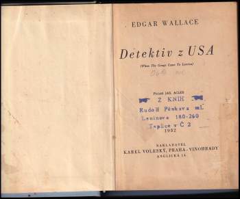 Edgar Wallace: Detektiv z USA