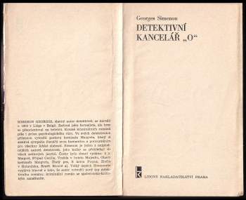 Georges Simenon: Detektivní kancelář "O"