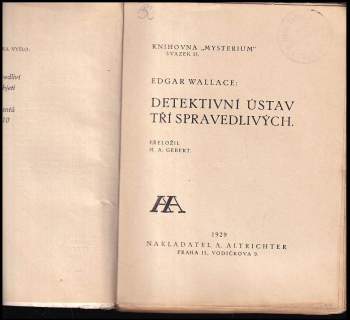 Edgar Wallace: Detektivní ústav čtyř spravedlivých