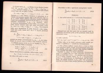 Václav Vodička: Determinanty a matice v theorii i v praxi