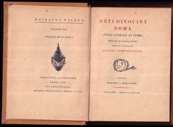 Ernest Thompson Seton: Děti divočiny doma