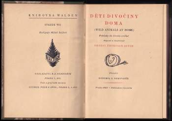 Ernest Thompson Seton: Děti divočiny doma
