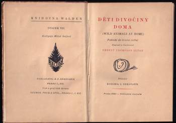 Děti divočiny doma : [Wild animals at home] : pohledy do života zvířat