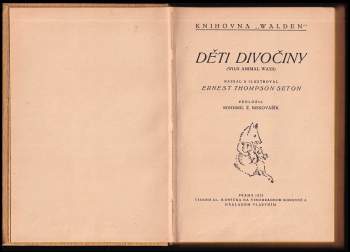 Ernest Thompson Seton: Děti divočiny