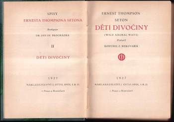 Ernest Thompson Seton: Děti divočiny