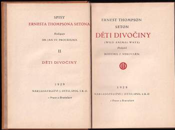 Ernest Thompson Seton: Děti divočiny