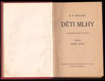 H. Rider Haggard: Děti mlhy