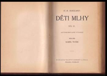 H. Rider Haggard: Děti mlhy