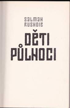 Salman Rushdie: Děti půlnoci