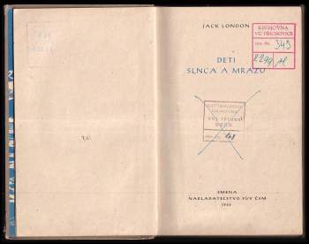 Jack London: Deti slnca a mrazu
