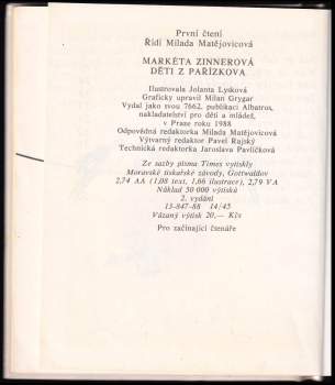Markéta Zinnerová: Děti z Pařízkova