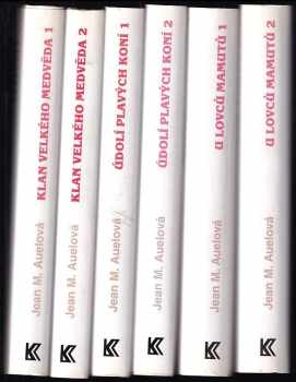 KOMPLET Jean Marie Auel 6X Děti země Klan Velkého medvěda 1+2, Údolí plavých koní 1+2, U lovců mamutů 1+2