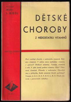 Dětské choroby z nedostatku vitaminů
