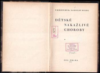 Ladislav Riedl Německobrodský: Dětské nakažlivé choroby