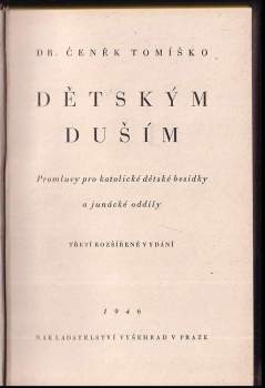 Čeněk Tomíško: Dětským duším