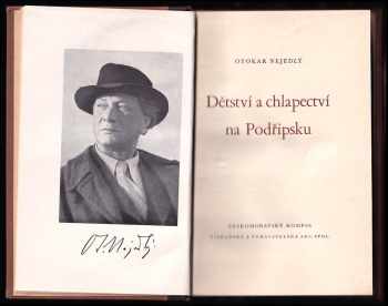 Otakar Nejedlý: Dětství a chlapectví na Podřipsku