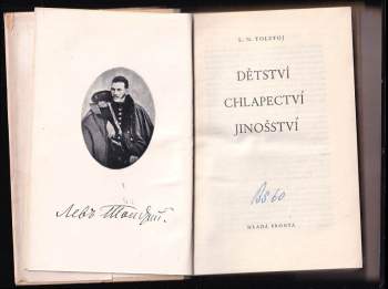 Lev Nikolajevič Tolstoj: Dětství, chlapectví, jinošství
