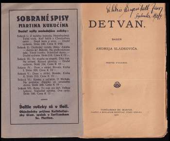 Andrej Sládkovič: Detvan