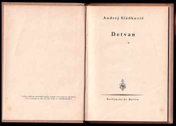 Andrej Sládkovič: Detvan