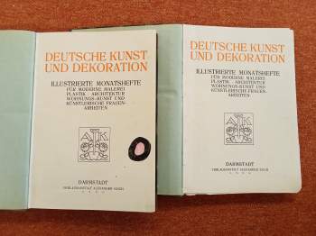 Alexander Julius Koch: Deutsche Kunst und Dekoration - Illustrierte Monatshefte für moderne Malerei, Plastik, Architektur, Wohnungs-Kunst und künstlerische Frauenarbeiten I + II