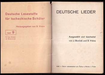 Stanislav Vrána: Deutsche Lieder