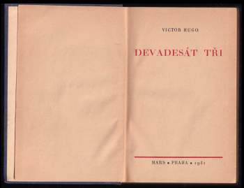 Victor Hugo: Devadesát tři