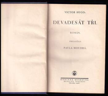 Victor Hugo: Devadesát tři
