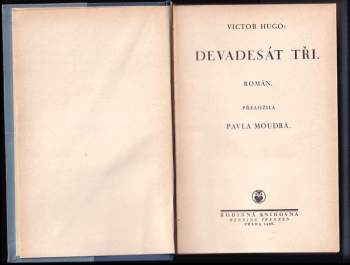 Victor Hugo: Devadesát tři